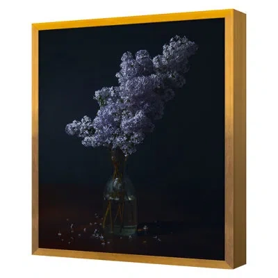 Grand Image Home Lilac Ii By Kate Woodman - Single Picture Frame Painting On Canvas In Gold