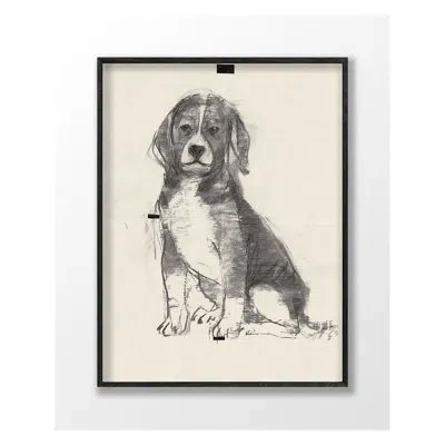 Grand Image Home Man's Best 16 By Pc Ngo - Single Picture Frame Print On Paper In Gray;tan