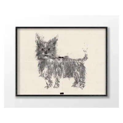 Grand Image Home Man's Best 17 By Pc Ngo - Single Picture Frame Print On Paper In Gray;tan