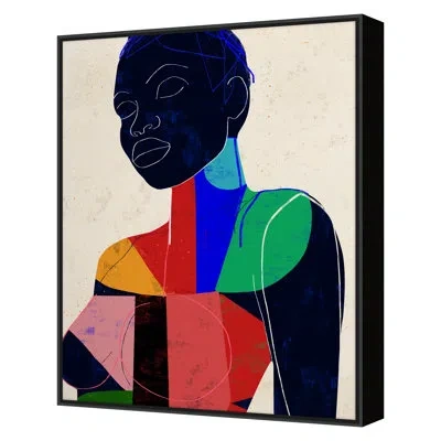 Grand Image Home Manga 8 By Luciano Cian - Floater Frame Print On Canvas In Black
