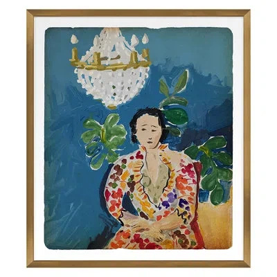 Grand Image Home Maude By Dana Gibson - Single Picture Frame Painting In Gold