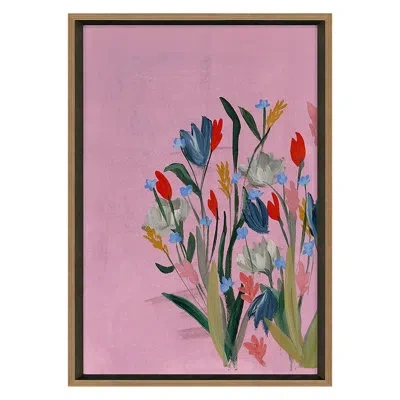 Grand Image Home Meadow 1 By Jo Stearns - Single Picture Frame Painting On Canvas In Gold