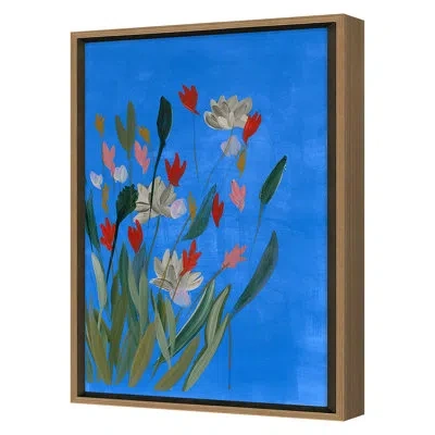 Grand Image Home Meadow 4 By Jo Stearns - Single Picture Frame Painting On Canvas In Gold