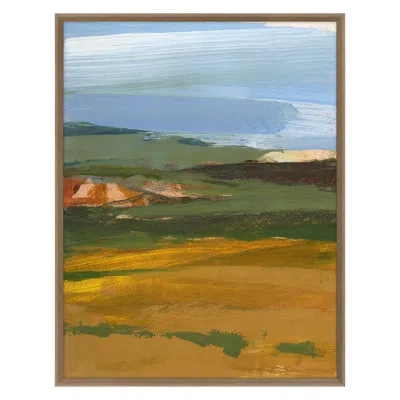 Grand Image Home Memento 6 By Van Hoang - Single Picture Frame Print On Canvas In Blue;brown;green;yellow;orange