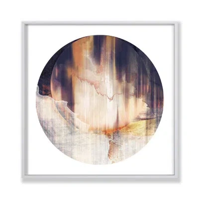 Grand Image Home Memories Of Exploration Vi By Katie Todaro - Floater Frame Painting On Canvas In Black;white;yellow;orange