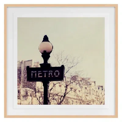 Grand Image Home Metro By Alicia Bock - Single Picture Frame Print In Maple Framed