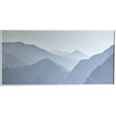 Grand Image Home Montana Mountains 3 By Chris Dunker - Picture Frame Photograph On Paper In Blue;brown;gray