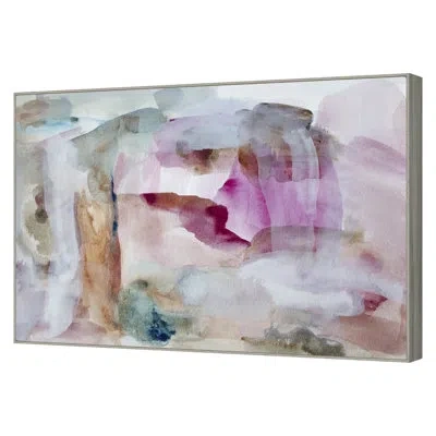 Grand Image Home Moon Walk By Hope Bainbridge - Floater Frame Print On Canvas In Blue;green;beige;pink;orange