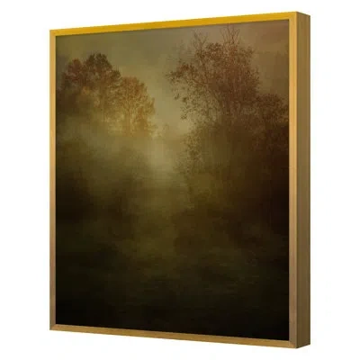 Grand Image Home " Morning Mist " By Woodman, Kate In Brown;green;red;yellow;pink