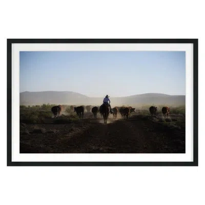 Grand Image Home Mosey Along By Jean Cornell - Single Picture Frame Photograph In Black