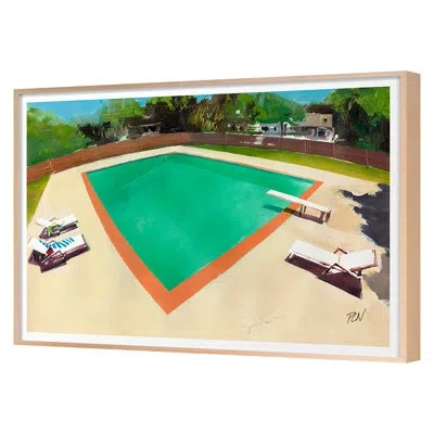 Grand Image Home Oasis 3 By Pc Ngo - Single Picture Frame Print In Blue;brown;green;beige;orange