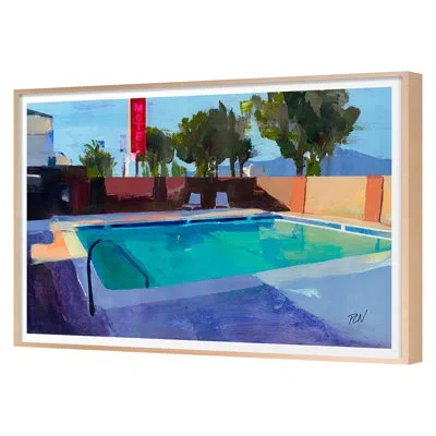 Grand Image Home Oasis 4 By Pc Ngo - Single Picture Frame Print On Paper In Blue;brown;green;pink;purple