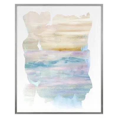 Grand Image Home Ocean Rocks 1 By Hope Bainbridge - Single Picture Frame Print On Paper In Silver