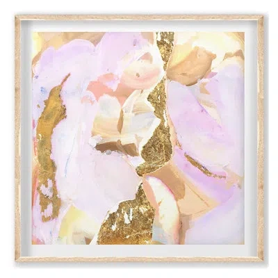 Grand Image Home Ohpelia By Zoe Bios Creative - Single Picture Frame Print On Paper In Brown;yellow;pink;gold