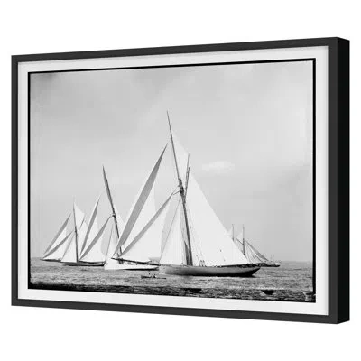 Grand Image Home Open Seas 10 - Single Picture Frame Print In Black Framed