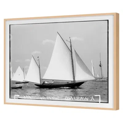 Grand Image Home Open Seas 2 By The Studio - Single Picture Frame Print In Maple Framed
