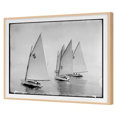 Grand Image Home Open Seas 4 By The Studio - Single Picture Frame Print In Maple Framed
