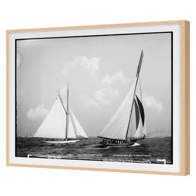 Grand Image Home Open Seas 5 By The Studio - Single Picture Frame Print In Maple Framed