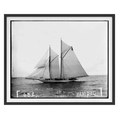 Grand Image Home Open Seas 7 By The Studio - Single Picture Frame Print In Black Framed