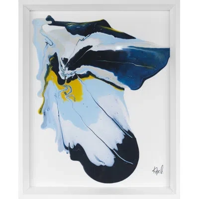 Grand Image Home Paint Pools 7 By Kyle Goderwis - Picture Frame Painting On Paper In Blue;gold