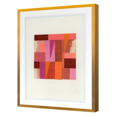 Grand Image Home Parralel By Andy Burgess - Single Picture Frame Print On Paper In Gold Framed