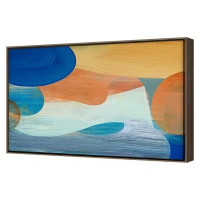 Grand Image Home Phoenician By Victoria Johnson - Floater Frame Painting On Canvas In Walnut