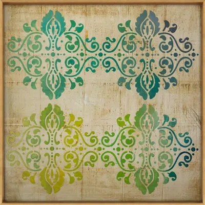 Grand Image Home Picture Frame Painting On Canvas In Blue;green