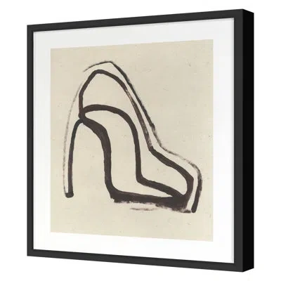 Grand Image Home Pumped Up Kicks 4 Framed On Paper By James Angel Print In Black;brown;white;beige