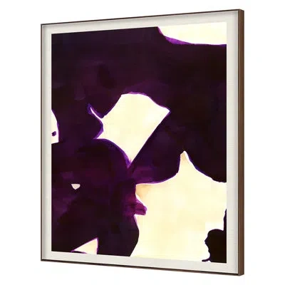 Grand Image Home Quetesh By Zoe Bios Creative - Single Picture Frame Print On Paper In Beige;purple