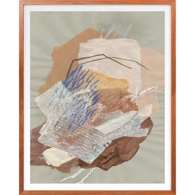 Grand Image Home Reaching For It By Cassidy Cole - Floater Frame Painting In Blue;brown;green;gray;beige