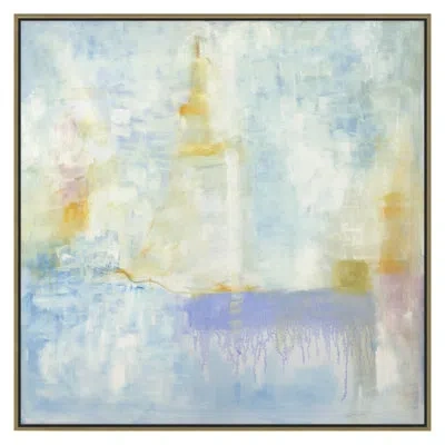 Grand Image Home Regatta 2 By Sheryl Westergreen - Floater Frame Print On Canvas In Gold Framed