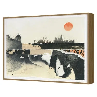 Grand Image Home Rising Sun A By Pc Ngo - Single Picture Frame Print On Paper In Oak Framed