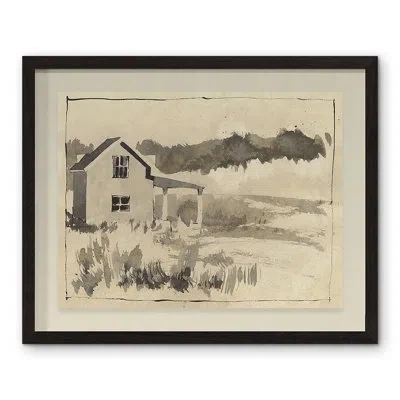 Grand Image Home Rural Studies 18 By Pc Studio - Picture Frame Painting On Paper In Black;beige