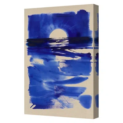 Grand Image Home Sapphire On Canvas By Pc Ngo Print In Blue
