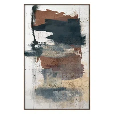 Grand Image Home Season Of Change 3 By Maeve Harris - Floater Frame Print On Canvas In Black;brown;gray;beige