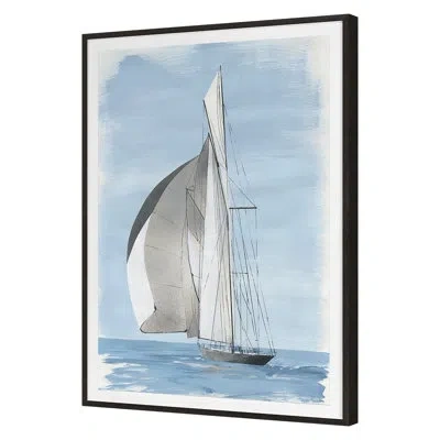 Grand Image Home Set Sail 1 By Pc Ngo - Floater Frame Print On Paper In Gray Framed