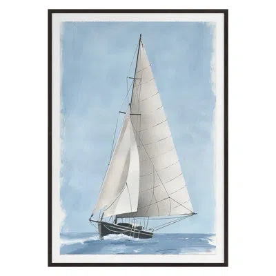 Grand Image Home Set Sail 4 By Pc Ngo - Single Picture Frame Print In Gray Framed