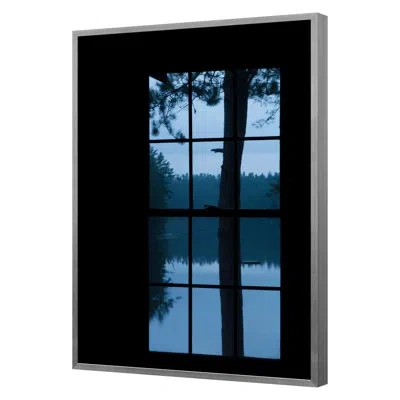Grand Image Home Settling Evening 2 By Stuart Haury - Single Picture Frame Print In Silver Framed