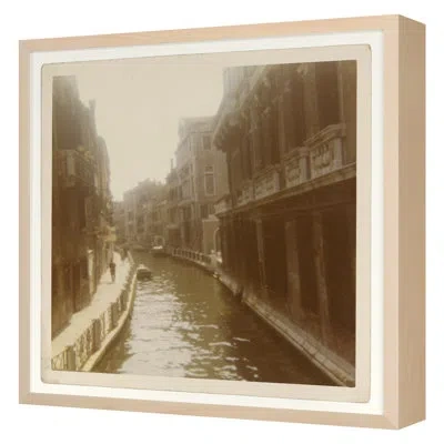 Grand Image Home Sidewalks & Canals By Hope Bainbridge - Single Picture Frame Photograph In Brown;green;beige