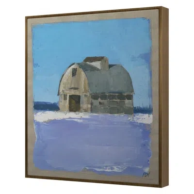 Grand Image Home Simple Living 3 By Pc Ngo - Single Picture Frame Print On Canvas In Blue;brown;white;gray