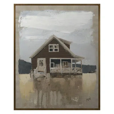 Grand Image Home Simple Living Monochrome 2 By Pc Ngo - Single Picture Frame Print On Canvas In Brown;white;gray;beige