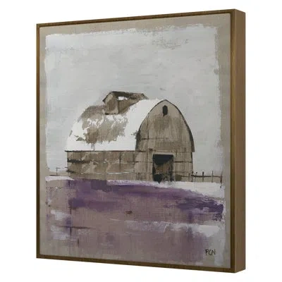 Grand Image Home Simple Living Monochrome 3 By Pc Ngo - Single Picture Frame Print On Canvas In Brown;white;gray;purple
