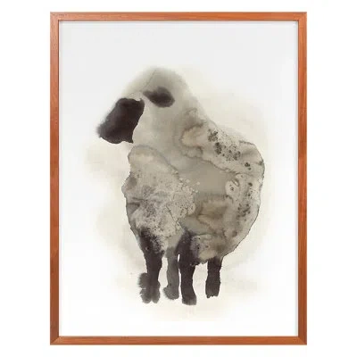 Grand Image Home So Fluffy 3 By Pc Ngo - Single Picture Frame Print On Canvas In Walnut Framed
