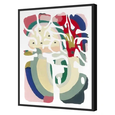 Grand Image Home " Something To Hold Onto 2 " By Straus, Katie In Blue;white;red;yellow;pink