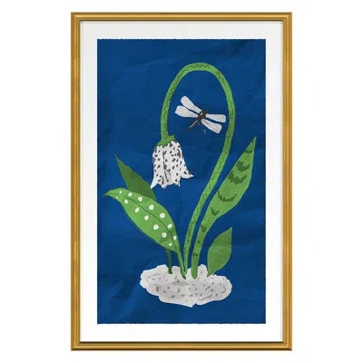 Grand Image Home Spotted Tulip 1 (white) By Dana Gibson - Single Picture Frame Painting In Gold