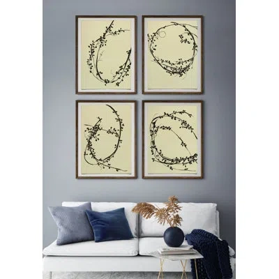 Grand Image Home Spring 2019 From The Vine D Framed On Paper By Hable Construction Print In Black;brown