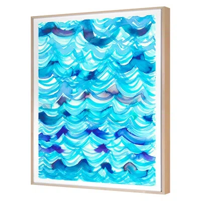 Grand Image Home Spring 2019 Oceans Deep Framed On Paper By Hable Construction Print In Blue