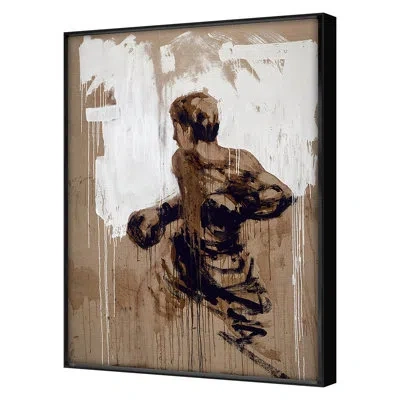 Grand Image Home Spring 2021 Against The Ropes Framed On Canvas By Pc Ngo Print In Black Single Picture Framed