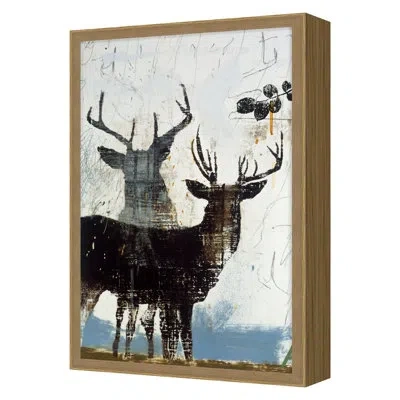 Grand Image Home Spring 2022 Cervidae Ii Framed On Paper By Patrick Atkinson Print In Oak Single Picture Framed