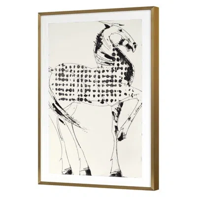 Grand Image Home Spring 2022 Etruscan Gold I Framed On Paper By Susan Gillette Print In Gold Single Picture Framed